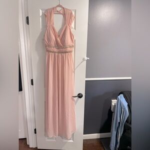Rose pink EveryPretty chiffon long gown